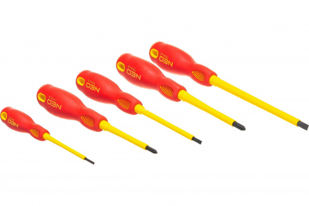 Набор отверток NEO Tools 1000 В, 5 шт 