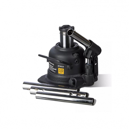RUNTEC Домкрат бутылочный, двухштоковый, профессиональный 10 т, 125-225 мм