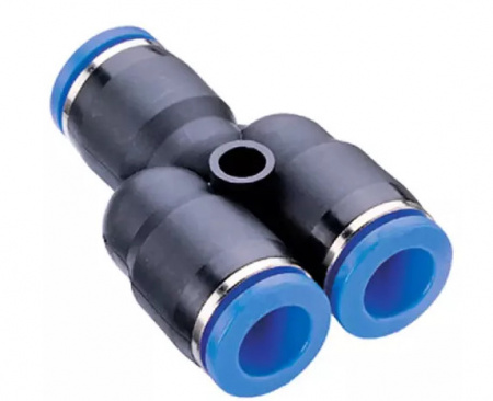 GARWIN PRO Фитинг цанговый Y-тройник 12 мм, с уплотнением, пластм. корпус